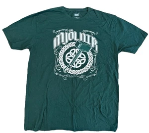 Marvel Thor Mjolnir Grafikdruck grünes T-Shirt Herren Größe 2X - Bild 1 von 4