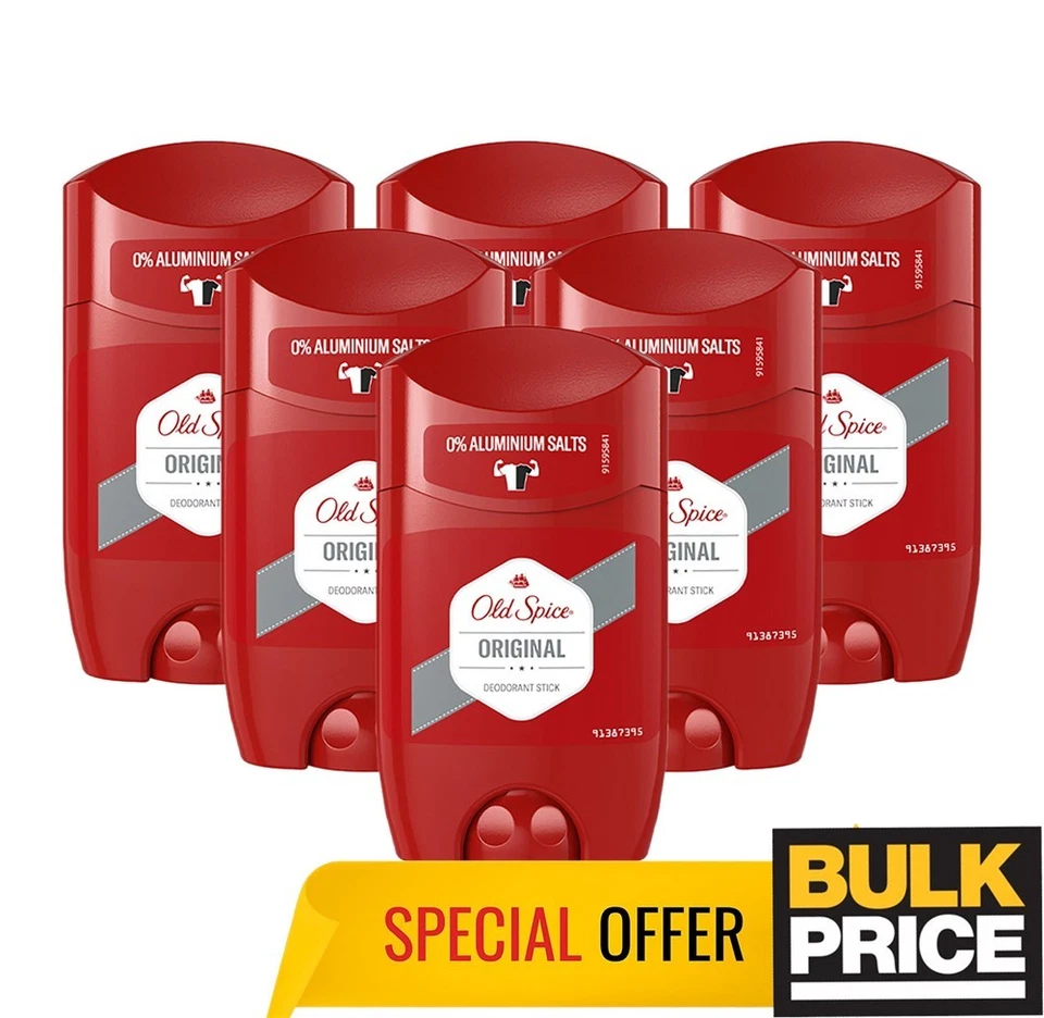 Old Spice Original Stick Deodorant Legendary Long-Lasting Freshness 50ml 6er Pack - Bild 1 von 4