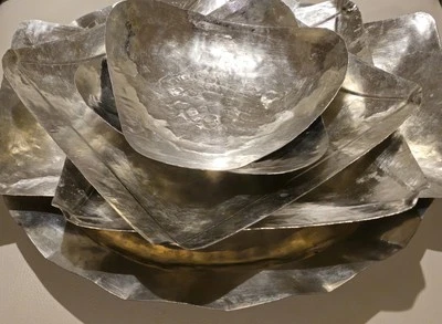 Vintage Hand Made 6 PC's in Four Style Copper kitchenware & Serving Set - 2400gr - Image 1 of 4