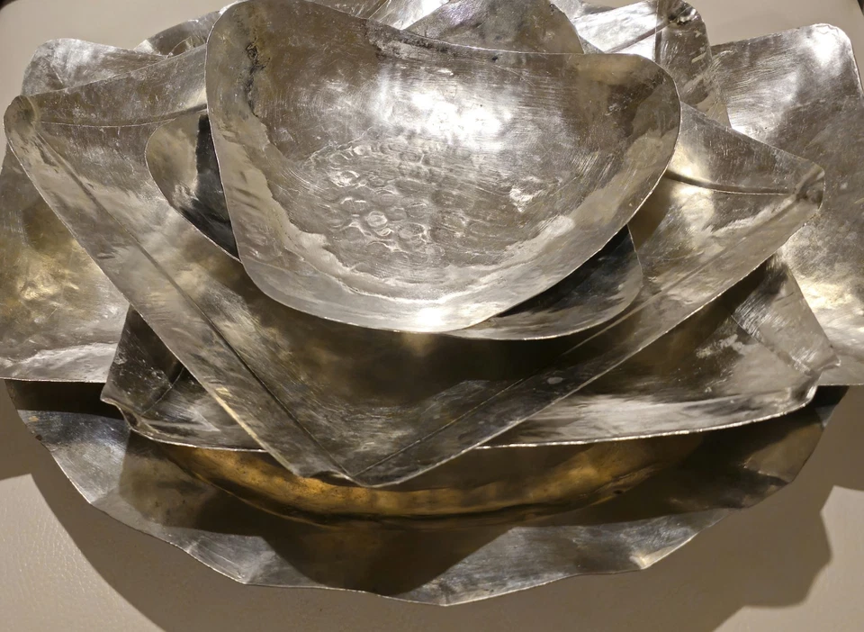 Vintage Hand Made 6 PC's in Four Style Copper kitchenware & Serving Set - 2400gr - image 1 of 4