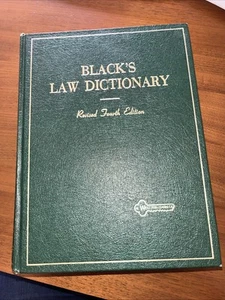 BLACK'S LAW DICTIONARY Revised Fourth 4th Edition Very Good Condition  1968 - Picture 1 of 16