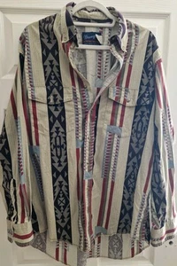 Vintage Wrangler Single Needle Western Shirt Crazy Funky X-Long Tails 16,5/34 - Bild 1 von 10