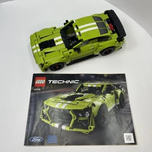 LEGO TECHNIC Lime Green 42138 Ford Mustang Shelby GT500 Incomplete Assembled - Picture 1 of 7