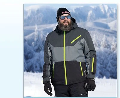 Chaqueta de moto de nieve Choko gris alpino y lima de seguridad para hombre L 2XL 194123 9SF Foto 1 de 2