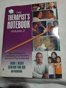 The Therapist's Notebook, Volume 2 Vol. 2 : More Homework, Handouts, and... - Picture 1 of 5