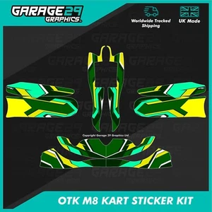 CADET OTK M8 KART STICKER KIT - PIKE - COLOUR 6 - CUSTOMISABLE - Picture 1 of 3
