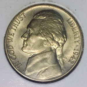 1942-D RPM Jefferson Nickel D/D/D west w/tilted D variety in BU - Full Steps! - Picture 1 of 20