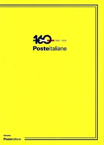 Italia 2022 : 160° Anniversario Poste Italiane - Folder perfetto  - Imagen 1 de 2