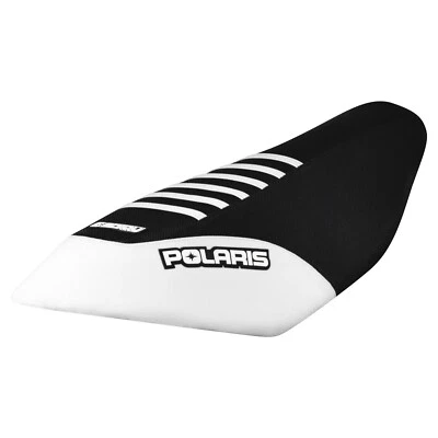 Polaris Dragon Assault RMK ﻿﻿Seat Cover 600 700 800 RMK WHITE/ BLACK/ WHITE #300 - Image 1 of 3