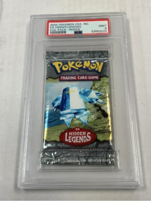 2004 Pokemon EX Hidden Legends Regice Factory Sealed Foil Pack PSA 9 - Image 1 of 2
