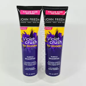2 John Frieda VIOLET CRUSH for Blondes Purple SHAMPOO 10 oz - Picture 1 of 4