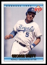 1992 Donruss MVP George Brett A Baseball Cards #3