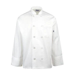 Linteum Textile Unisex WHITE CHEF COATS 65/35 Poly/Cotton blend sizes XS-4XL - Bild 1 von 2
