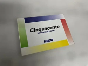 Libretto Uso E Manutenzione FIAT CINQUECENTO (Tedesco) XI/95 - Foto 1 di 4