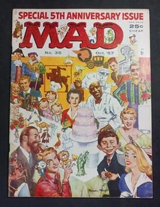 1957 October MAD Magazine #35, Special 5th Anniversary Issue, VF/NM 9.0 - Picture 1 of 3