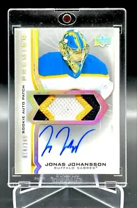 2020-21 Upper Deck Premier Acetate Rookie Patch Auto Jonas Johansson /249 - Picture 1 of 2