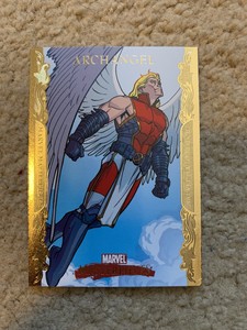 2007 Marvel Masterpieces ARCHANGEL GOLD BORDER PARALLEL INSERT CARD, #5 - NM/M!