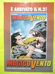 MAGICO VENTO LOCANDINA SUPPLEMENTO AL N. 2 POSTER MANIFESTO GADGET GRANDE - Bild 1 von 8