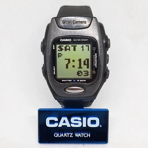 Casio Wrist Camera 2220 WQV-2 Digital Alarm Vintage Watch - Picture 1 of 9