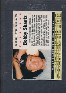 1961 Post Cereal #015 Bobby Shantz Yankees EX *237 - Picture 1 of 1