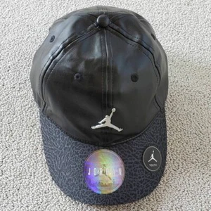 Nike Air Jordan Jumpman Boy Baseball Cap Black Adjustable Strapback 8-20 New - Picture 1 of 10