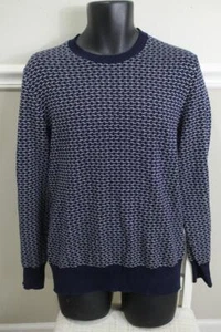 JACK SPADE WARREN STREET Men's Navy Blue White Crewneck Sweater  M (sw1000 - Picture 1 of 1