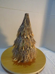 RUSTIC FARMHOUSE TWIG CONSTRUCTED CHRISTMAS TREE 13" CHRISTMAS VILLAGE - Picture 1 of 5