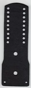 NY/NJ Police-Style-Leather Backer tiene scudo/targa/9-barre di citazione - Foto 1 di 3