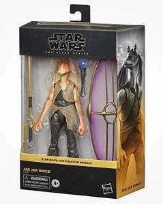 JAR JAR BINKS #01 Phantom Menace Black Series Deluxe 6" Action Figure Star Wars - Picture 1 of 2
