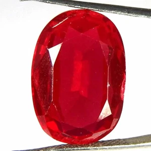 18.25CtsNatural 18x12x6 Imitation Ruby Oval Cut Cabochon Loose Gemstones - Picture 1 of 3
