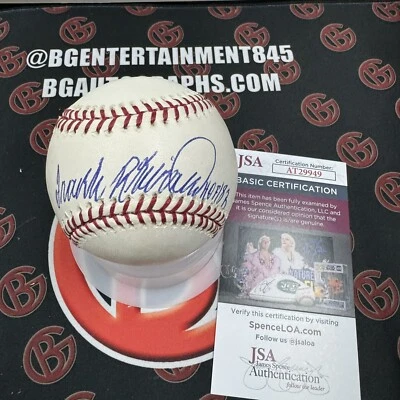Frank Robinson Autographed OALB Baltimore Orioles HOF 82 Signed JSA - Image 1 of 4