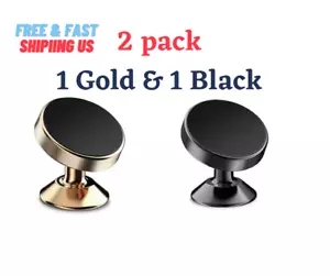  Magnetic Car Mount Dashboard Holder For Cell Phone Universal (2 Pack) - Picture 1 of 14