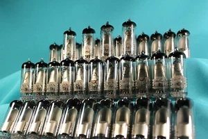 4 STCK. 6E1P/6BR5/EM80. Magic Eye Tubes. Reflektor. Getestet.1960'. Grüne Wärme. - Bild 1 von 12