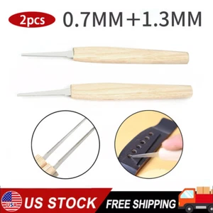 0.7mm/1.3mm Bridge Pin Hole Slotting Saw Kit for Guitar Repair New Tool US - Picture 1 of 14