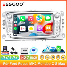 Produktbild - Android 13 GPS Autoradio 32G Carplay Für Ford Focus MK2 C S Max Mondeo Kuga +KAM