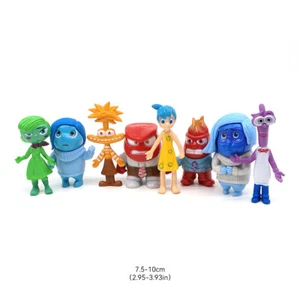 8Pcs Inside Out Joy Riley Anxiety Sadness Action Figure Toy Doll Car Cake Model - Picture 1 of 9