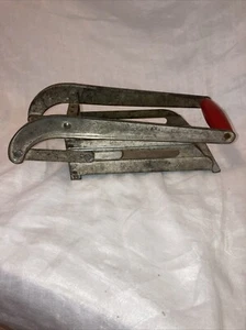 Vintage Ekco French Fry Potato Cutter - Red Handle Kitchen Decor - Picture 1 of 4