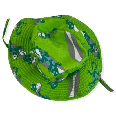 Gecko Verde Gecko Tabla de Surf Sombrero Cubo Gancho y Lazo Correa para la Barbilla Bebé Talla 0-12M Foto 1 de 4