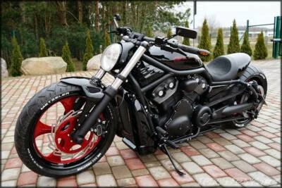 Espejos retrovisores laterales rectangulares negros para motocicleta Harley Davidson VRSCA V-Rod Foto 1 de 4