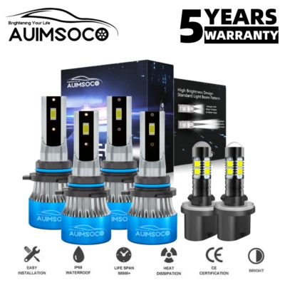 Para 2004-2015 Nissan Titan Pickup 4 portas farol de LED lâmpadas de neblina alta baixa - Imagem 1 de 4