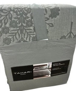 Tahari Green 3 Piece Full/Queen Comforter Set 90”x90” - Picture 1 of 3