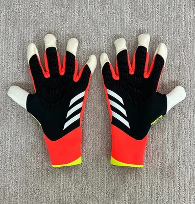 Sz 9.5 - Adidas Predator GL Pro Hybrid Goalkeeper Goalie Soccer Gloves Black NEW - Image 1 of 4