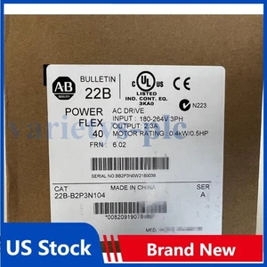 AB 22B-B2P3N104 convertitore di frequenza guarnizione di fabbrica 22B-B2P3N104 US Free Tax - Foto 1 di 5
