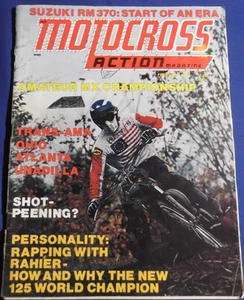 MOTOCROSS ACTION MAGAZINE FEB 1976 SUZ RM370 UNADILLA AMATEUR MX B LACKEY - Picture 1 of 6