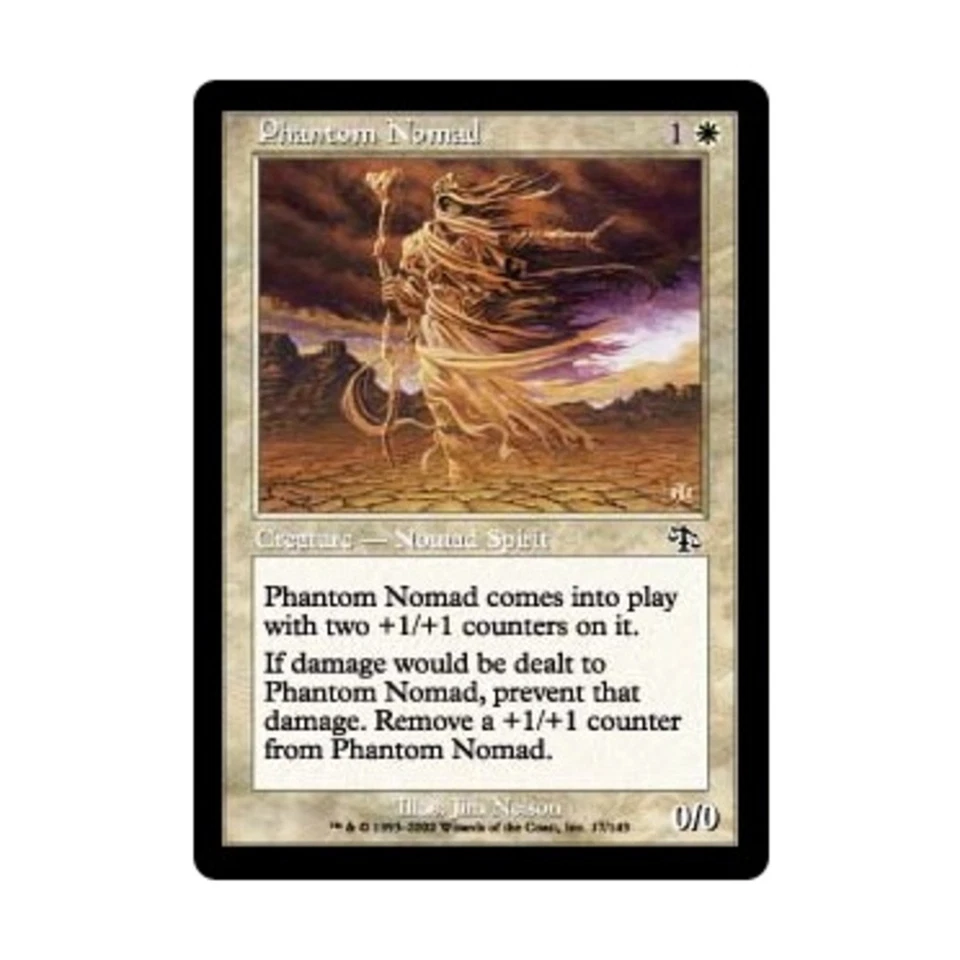 WOTC MtG Judgment Phantom Nomad (C) (Foil) EX - Image 1 of 1
