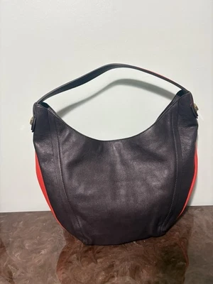 orYANY Bolso de Hombro Hobo Mediano de Cuero Marrón Naranja para Mujer Usado en Excelente Condición Foto 1 de 4