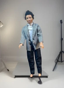Vintage 1968 Mattel Mod rooted Hair Ken Barbie Puppe Afroamerikaner biegsame Knie - Bild 1 von 13