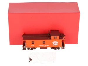 Van Hobbies HO BRASS CNR White Maple Leaf Morency Orange Caboose- F/P LN/Box - Picture 1 of 12