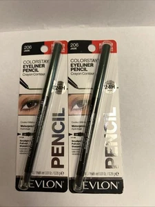 Revlon ColorStay Waterproof Eyeliner Pencil Crayon JADE #206, 0.01 oz 2 pack. - Picture 1 of 1