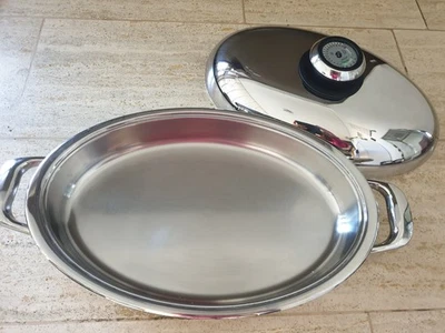 AMC Premium System Bräter oval mit Visiothermdeckel, Kochtopf, Topf, 3,5 ltr. - Bild 1 von 4